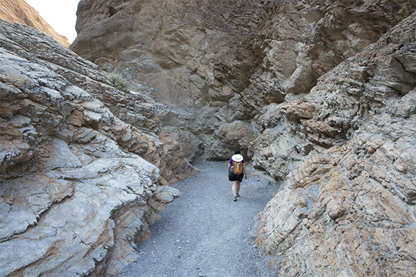 hiking in Death Valley National Park, California