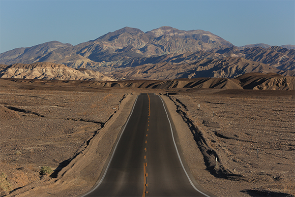 driving to Death Valley National Park, California