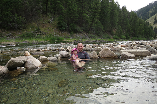one of many hot springs in Idaho