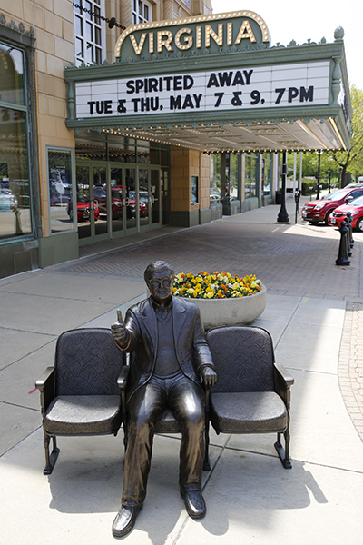 take a seat with Roger Ebert in Champaign, Illinois