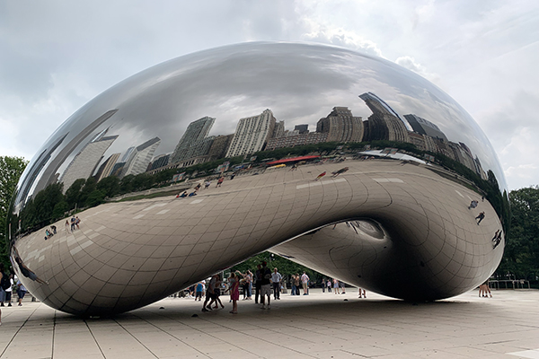 The Bean! in Millenium Park in downtown Chicago, Illinois