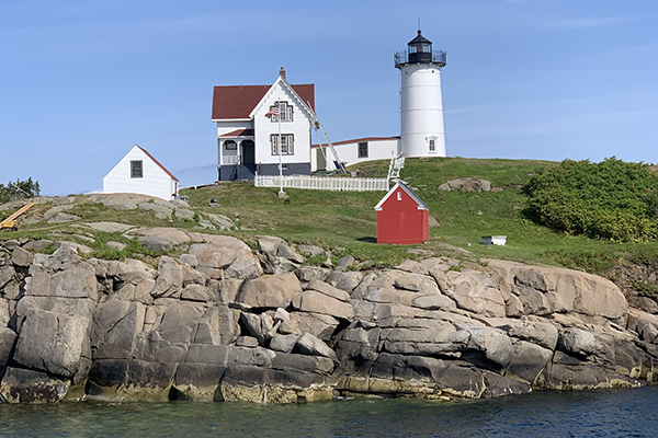 a lighthouse in southern Maine