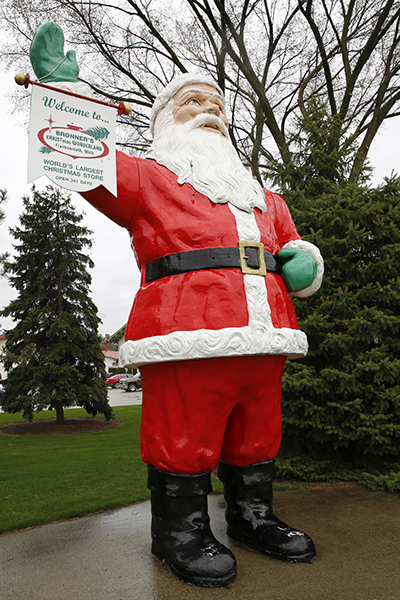 Giant Santa at Bronner's Christmas Wonderland in Frankenmuth, Michigan
