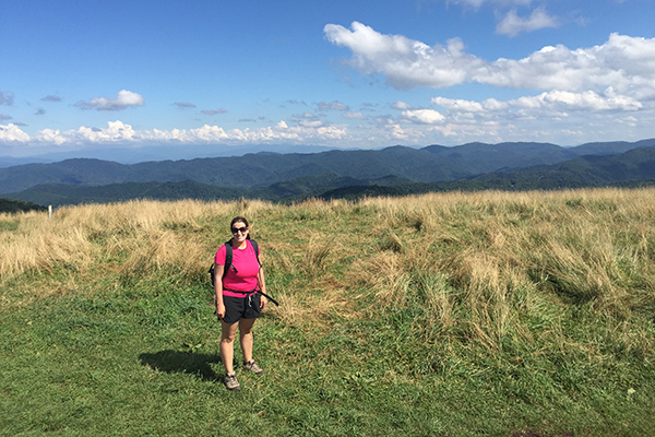 views from Max Patch in Pisgah National Forest in North Carolina