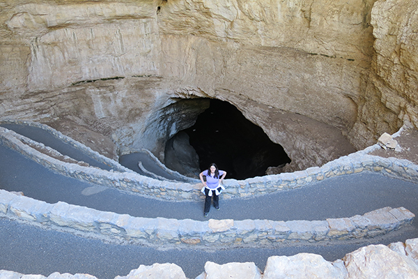 natural entrance of Carslbad Caverns National Park, New Mexico
