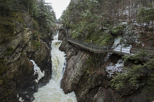 High Falls Gorge in Wilmington, New York