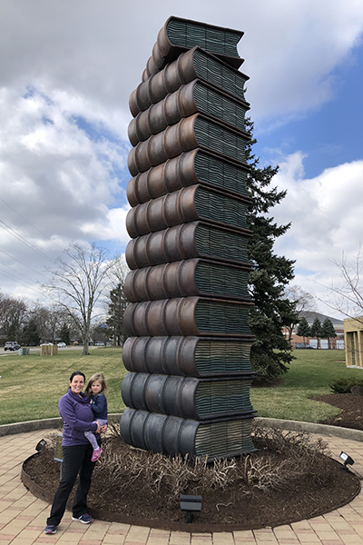 Tall Stack of Books in Centerville, Ohio