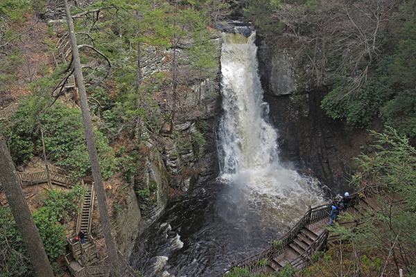 Bushkill Falls in Bushkill, Pennsylvania