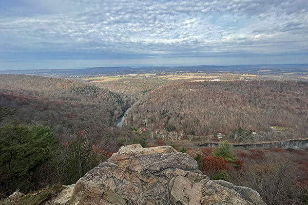 view from Hawk Rock near Duncannon, Pennsylvania