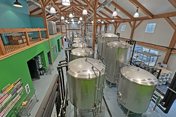 Tilted Barn Brewery in Essex, Rhode Island