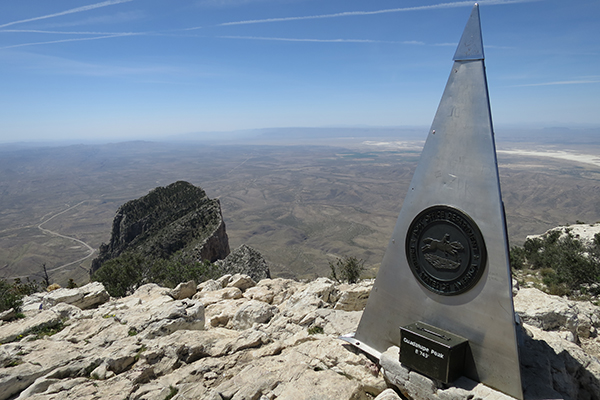 the top of Guadalupe Peak