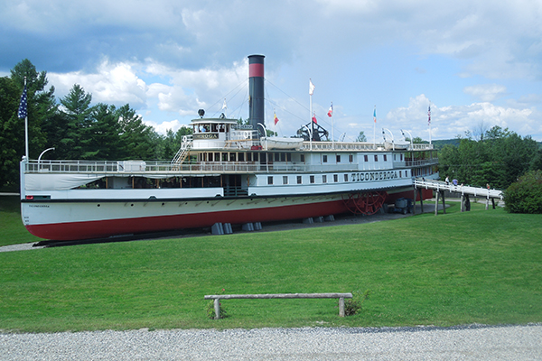 steamship at the Shelburne Museum in Shelburne, Vermont