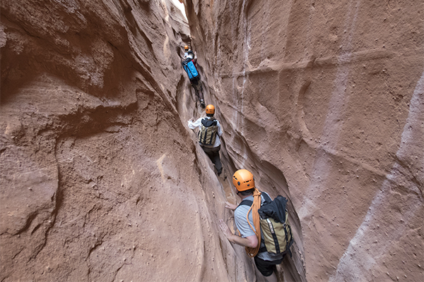 canyoneering near Escalante, Utah